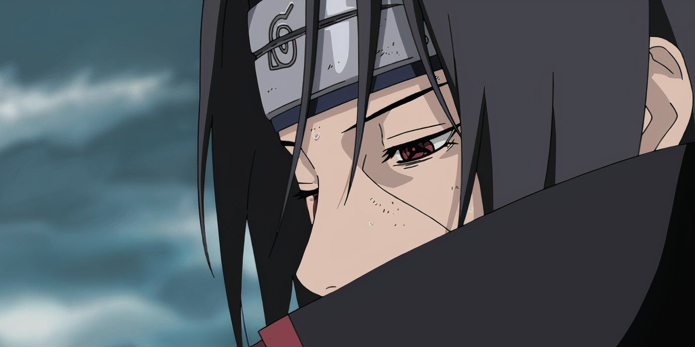 Naruto Itachi parece melancólico na luta contra Sasuke