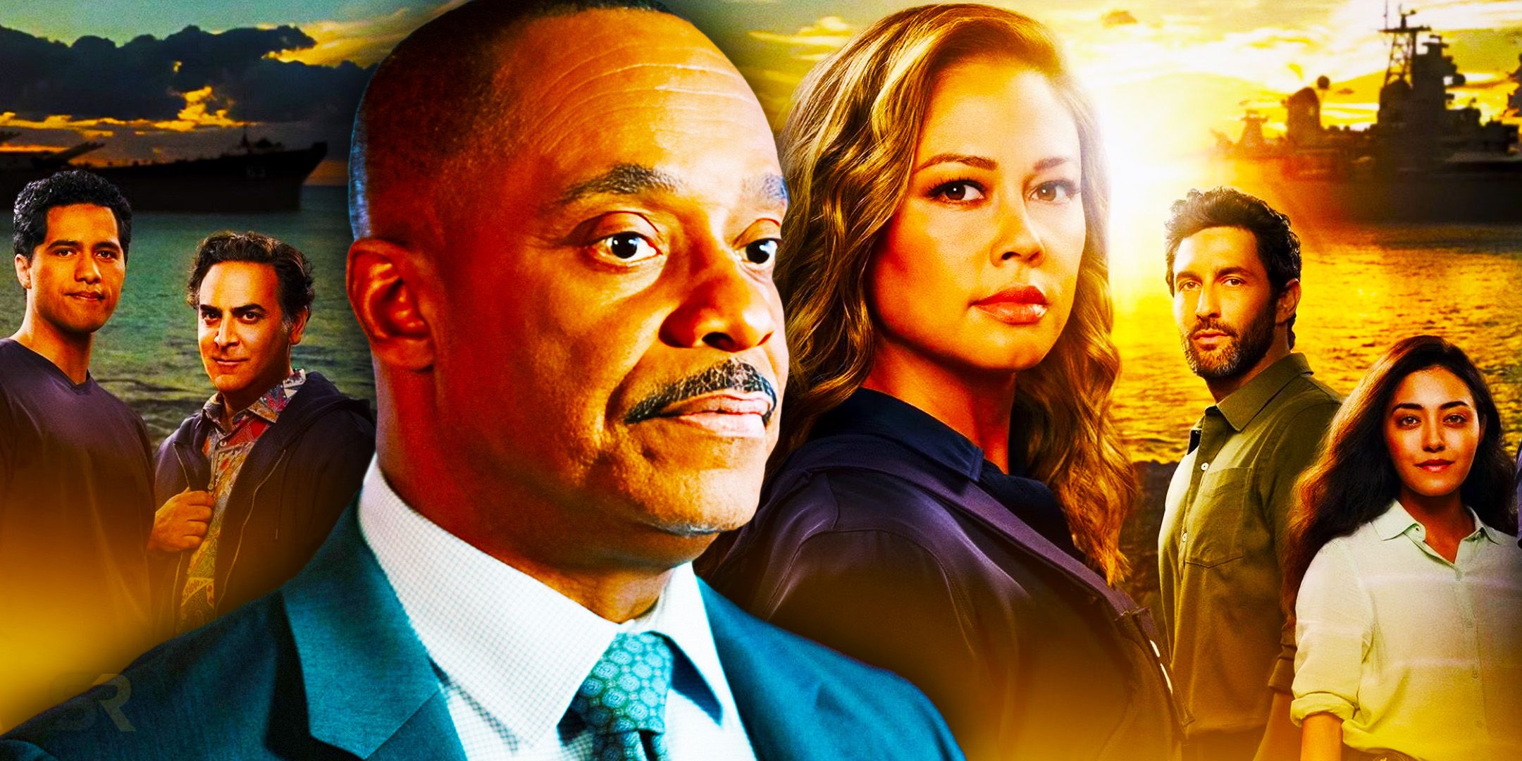 Rocky Carroll as Leon Vance in NCIS and Vanessa Lachey as Jane Tennant in NCIS: Hawai'i.