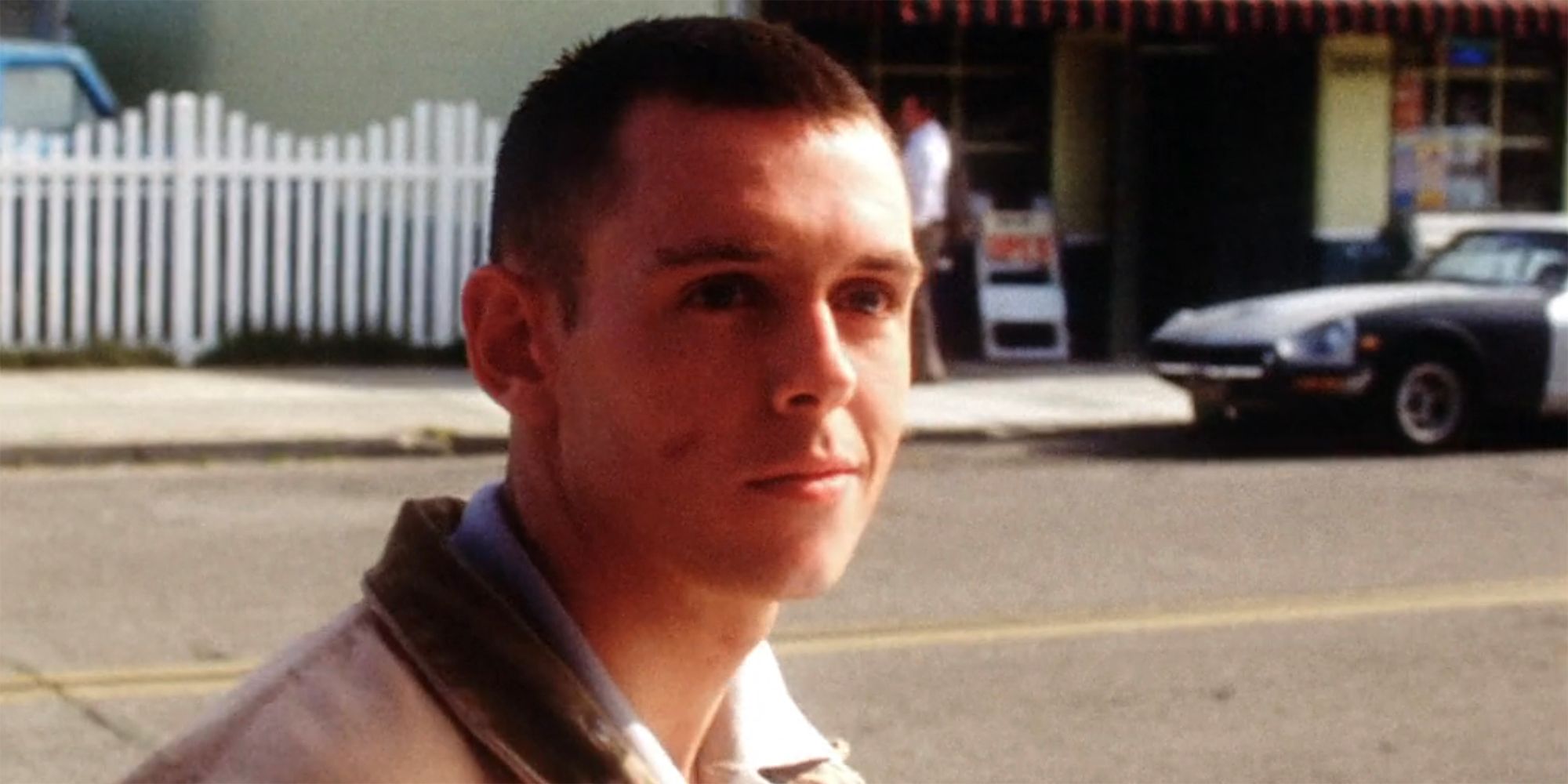 A close up of young Gibbs in a flashback in NCIS