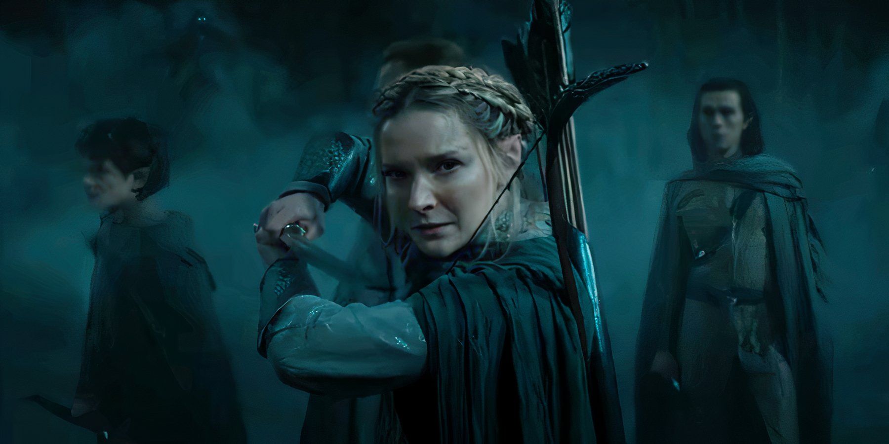 Morfydd Clark as Galadriel in The Lord of the Rings The Rings of Power season 2