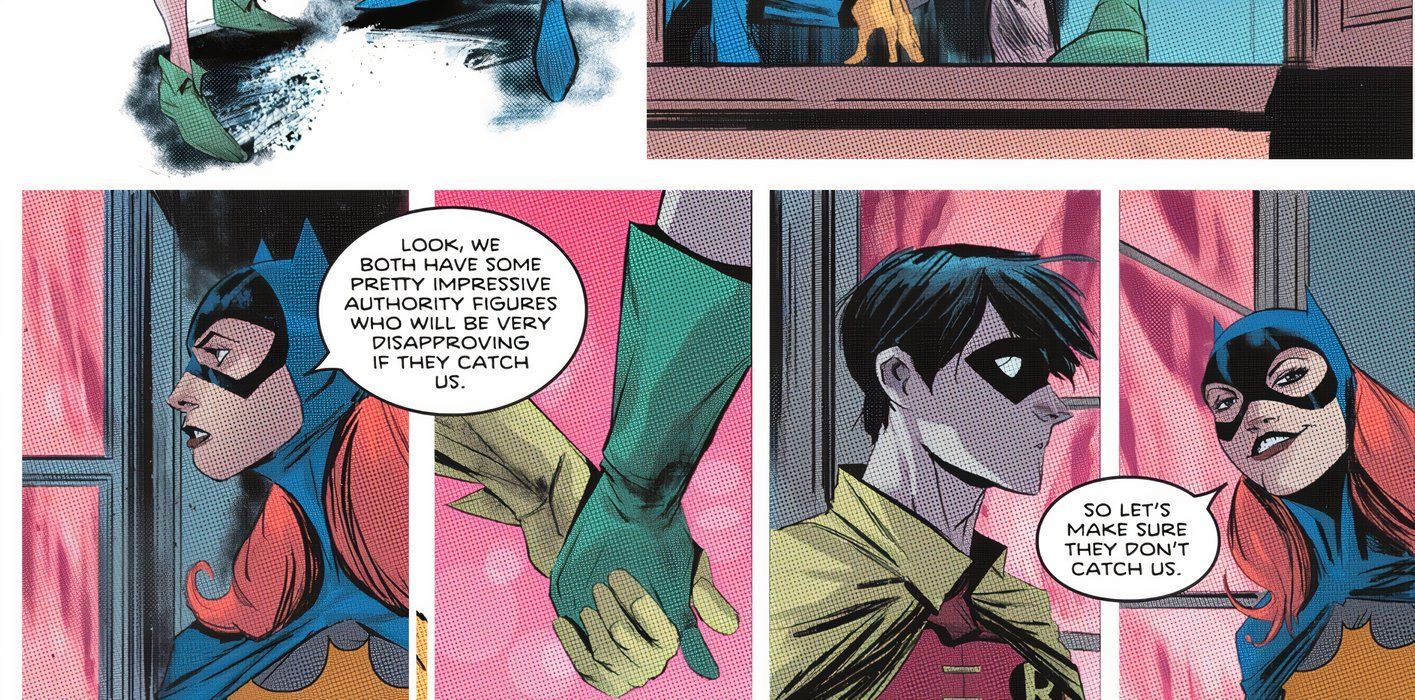 Nightwing #85 Robin and Batgirl flashback 