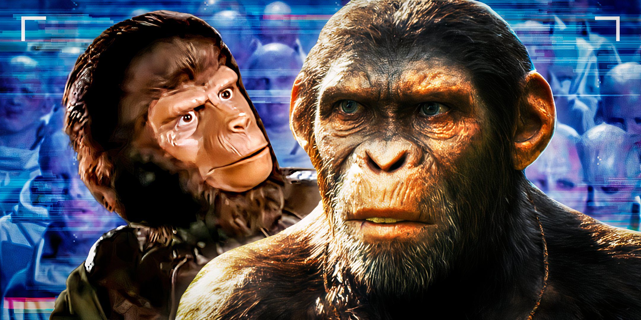 Noa-from-Kingdom-of-the-Planet-of-the-Apes-and-(Roddy-McDowall-as-Galen)-from-Planet-of-the-Apes
