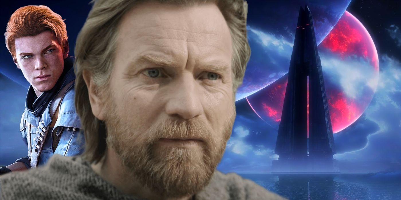 Obi-Wan Kenobi And Cal Kestis and Fortress Inquisitorius Custom Star Wars Image