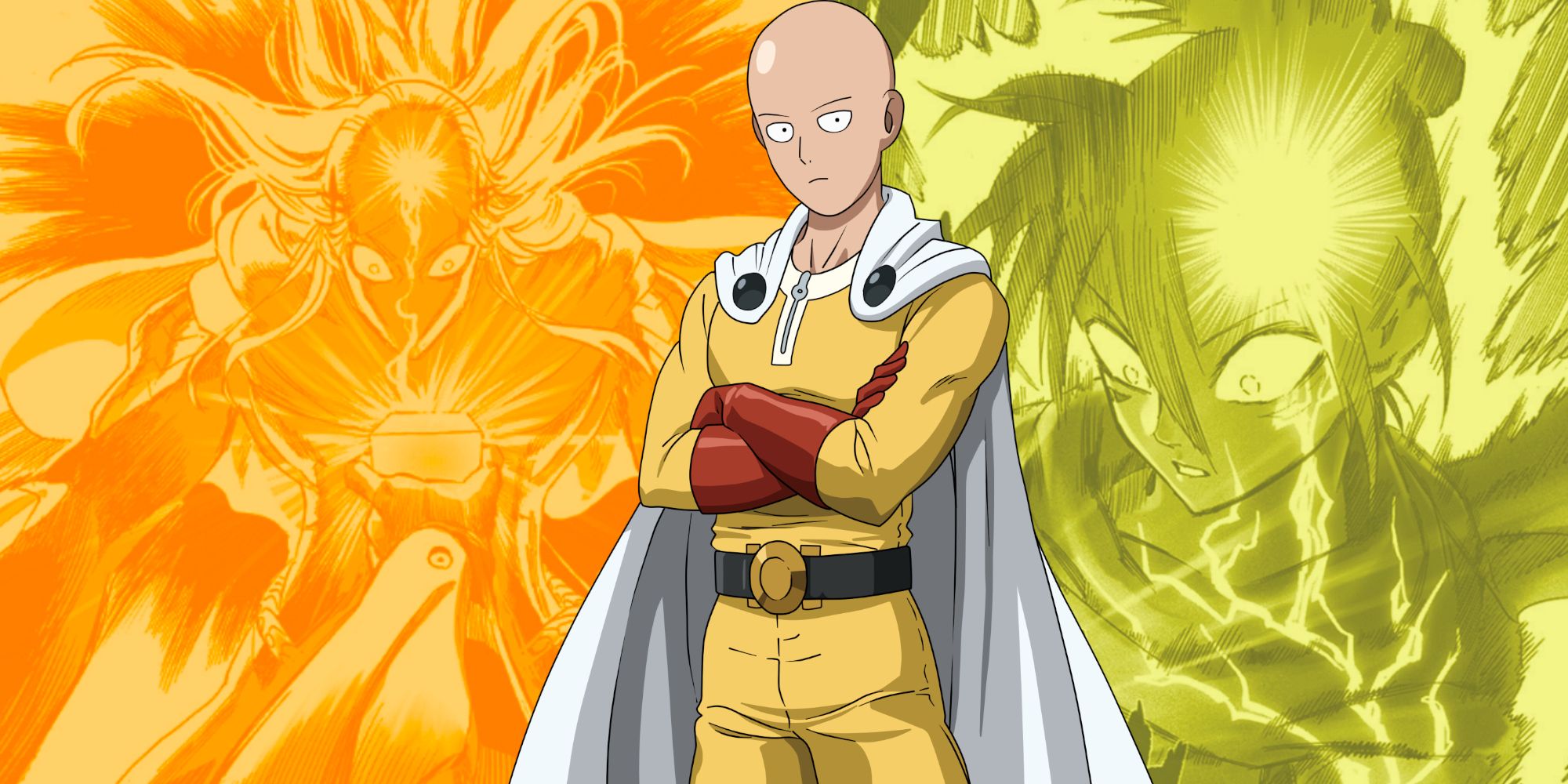 One-Punch Man Saitama against Void and God's cubes