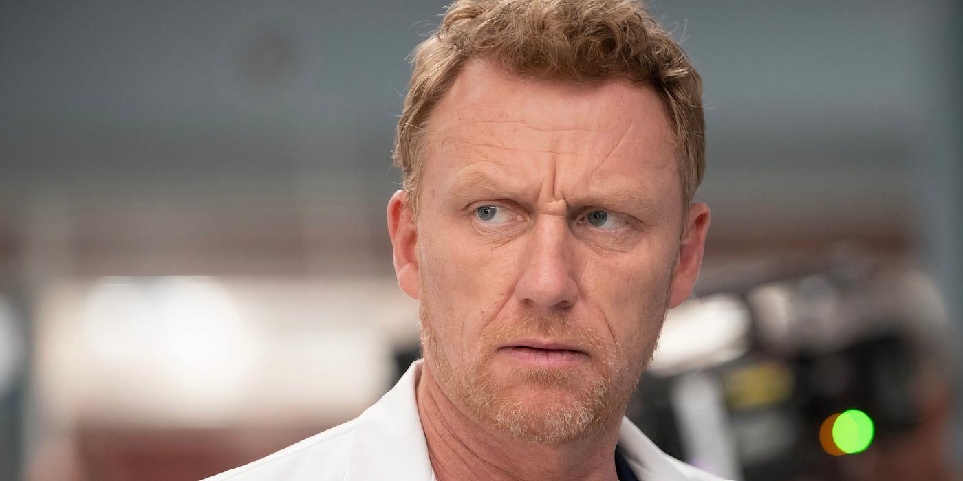 Owen Hunt (Kevin McKidd) looking concerned in Grey's Anatomy season 20