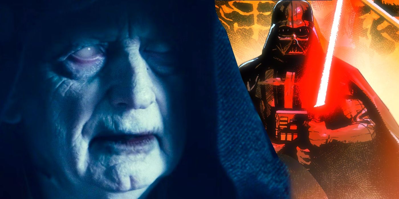 Palpatine Rise of Skywalker and Darth Vader Custom Star Wars Image