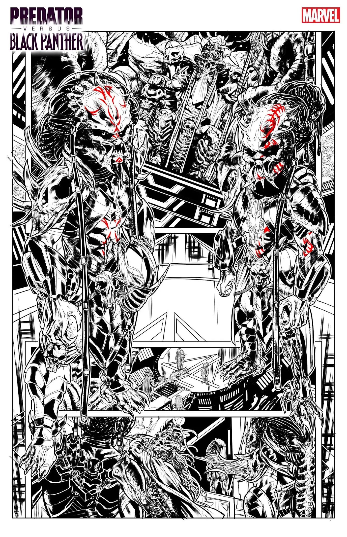 Predator vs Black Panther interior art