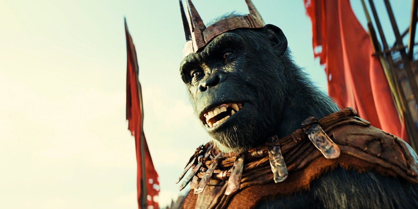 Proximus Ceasar overlooks his kingdom in Kingdom of the Planet of the Apes