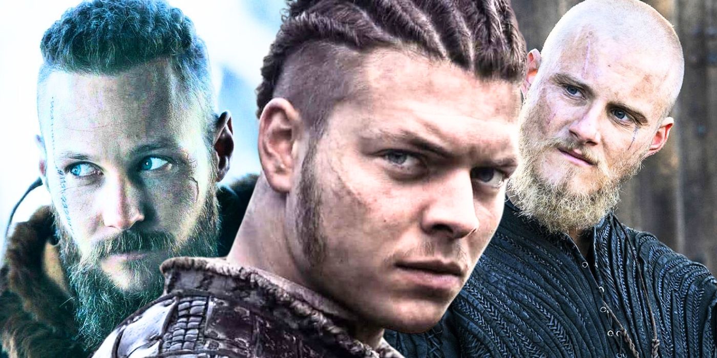 A collage image of Ubber, Ivar, and Bjorn in Vikings - created by Tom Russell