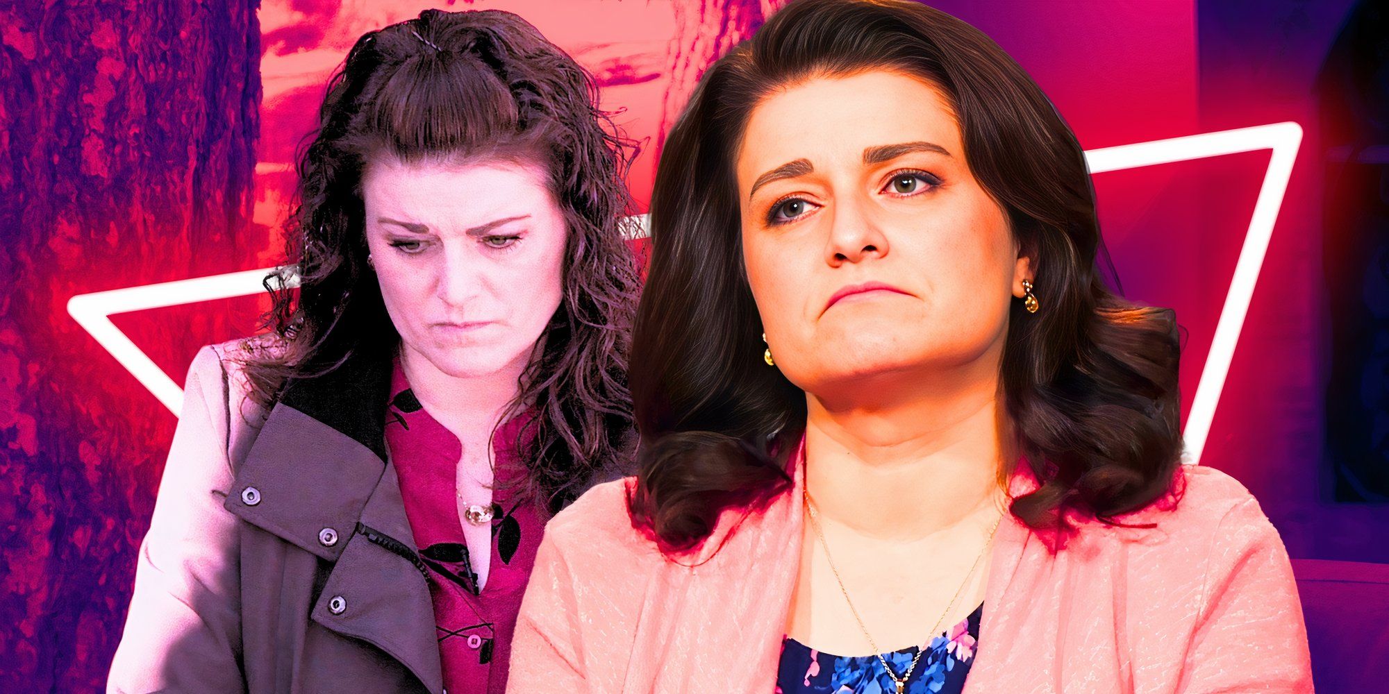robyn brown from sister wives montage looking sad in side by side images
