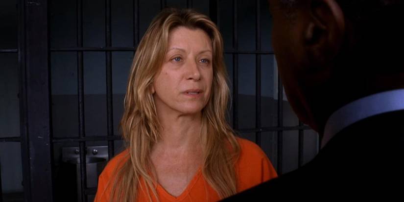 A woman in a jail cell in Riding The Lightning Criminal Minds S01E14