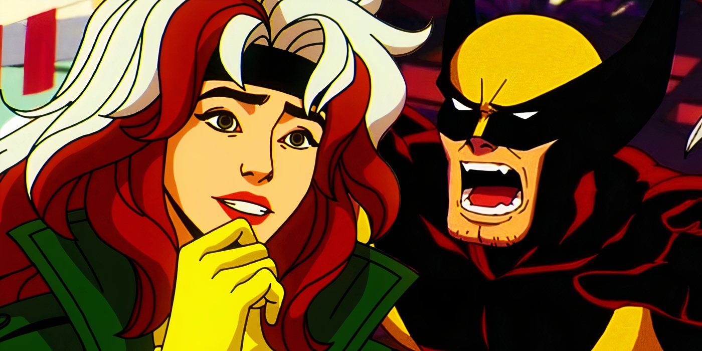 Rogue and Wolverine in his new costume in X-Men '97