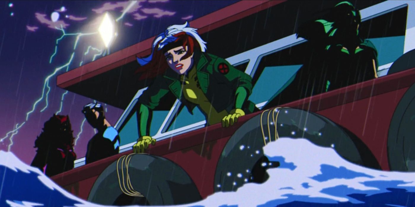 Rogue With Scarlet Witch, Quicksilver, and Polaris in Magneto's Mind in X-Men '97 Episode 10