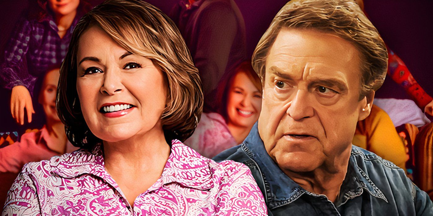 Roseanne Barr's Roseanne and John Goodman's Dan from Roseanne season 10 and The Conners