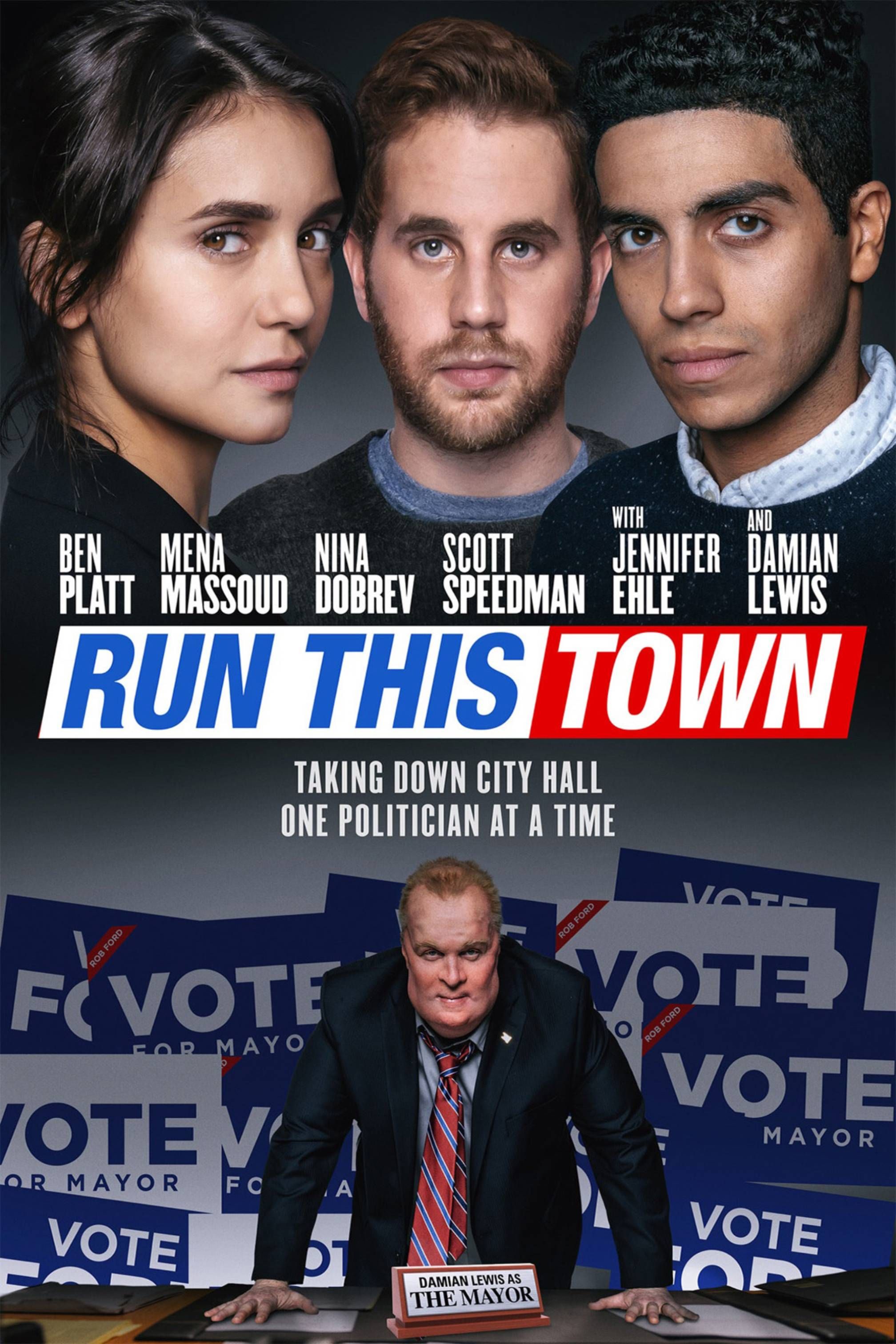 Run This Town (2020) - Poster - Ben Platt, Mena Massoud, Nina Dobrev &amp; Scott Speedman