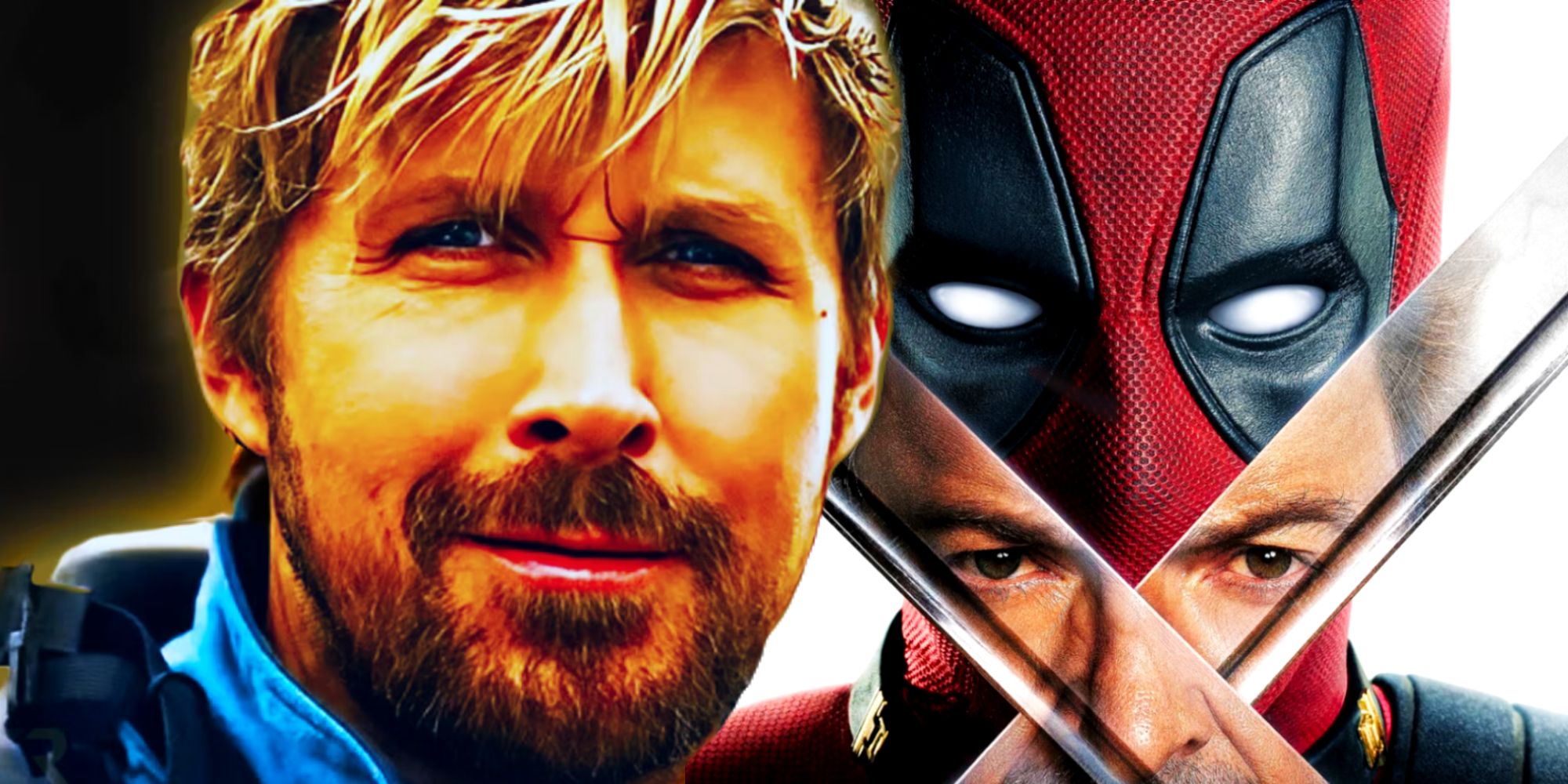 Ryan Gosling Smirks in The Fall Guy and Wade Wilson Faces Wolverine in Deadpool & Wolverine Poster