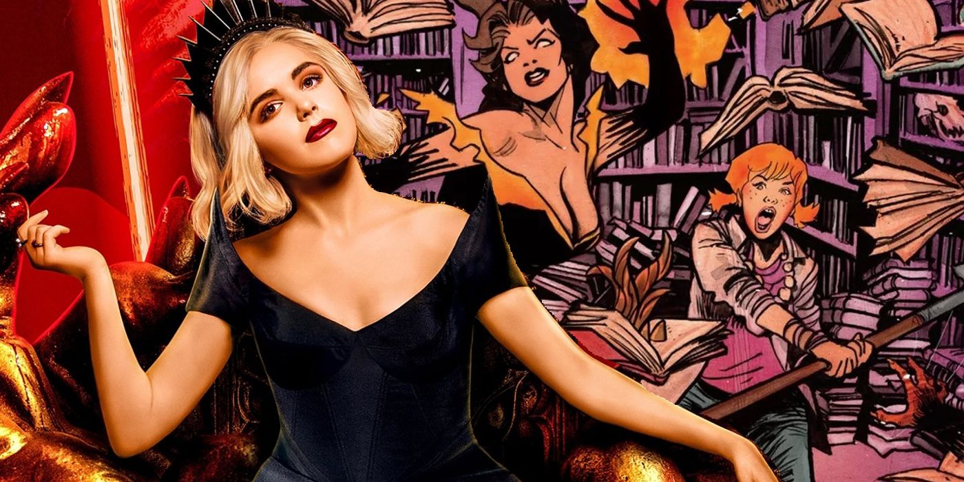 Queen of Hell Sabrina with Archie Horror's Jinx and Madam Satan