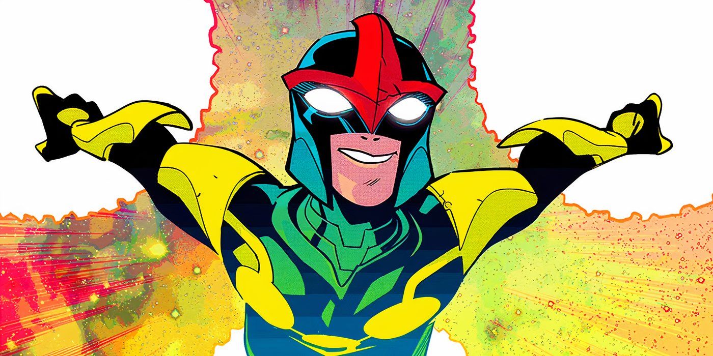 Sam Alexander's Nova flying in Marvel Comics