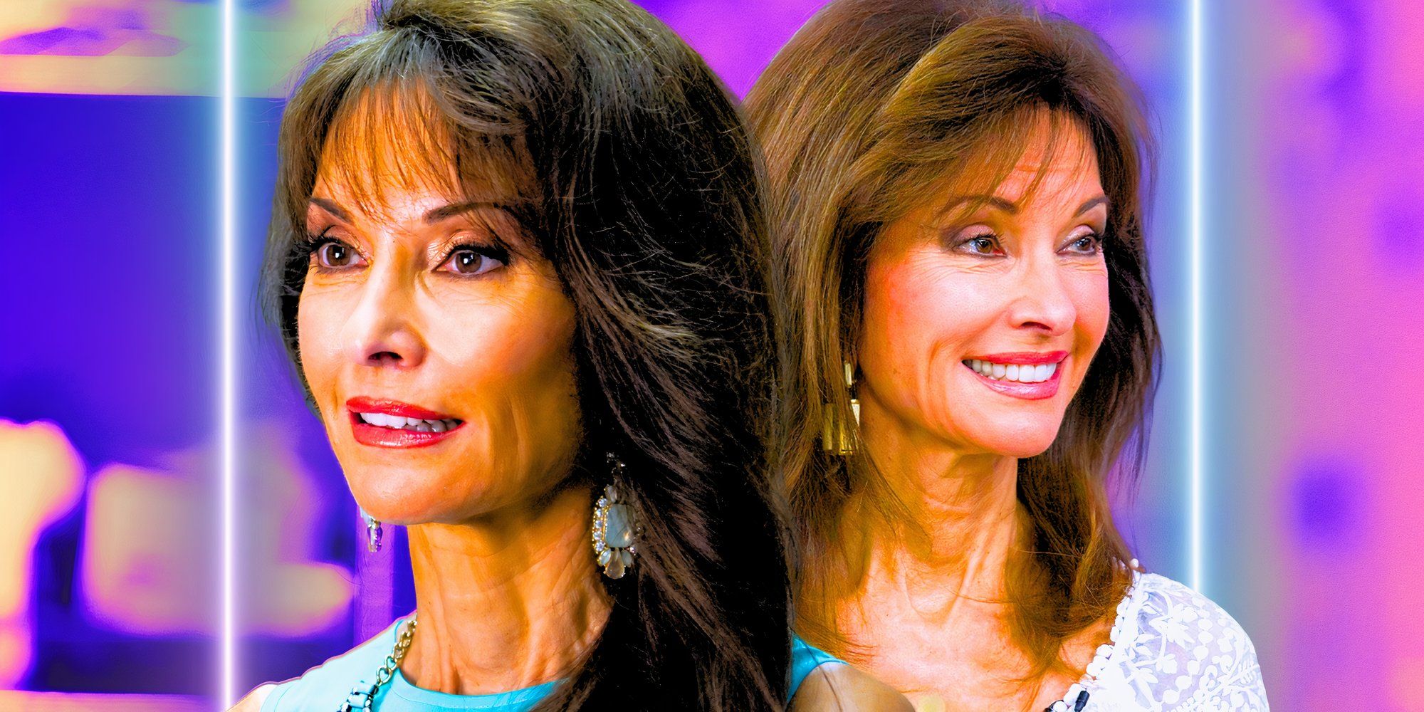 Susan lucci montage of her serious and smiling