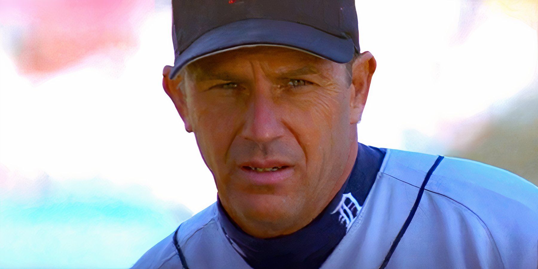 Kevin Costner as Billy Chapel looking ahead in For Love of the Game