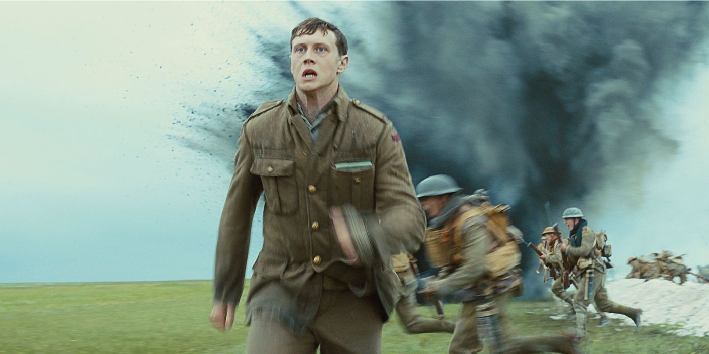 George MacKay atravessa a linha de frente como Schofield em 1917