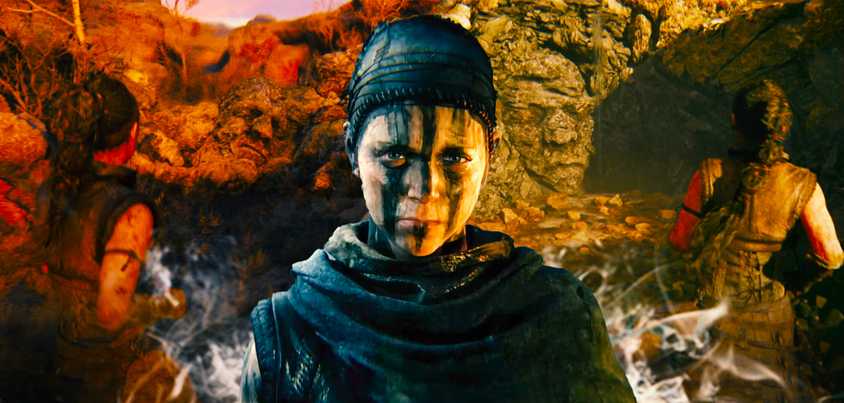 Senua with her finding a Hidden Face in Hellblade 2