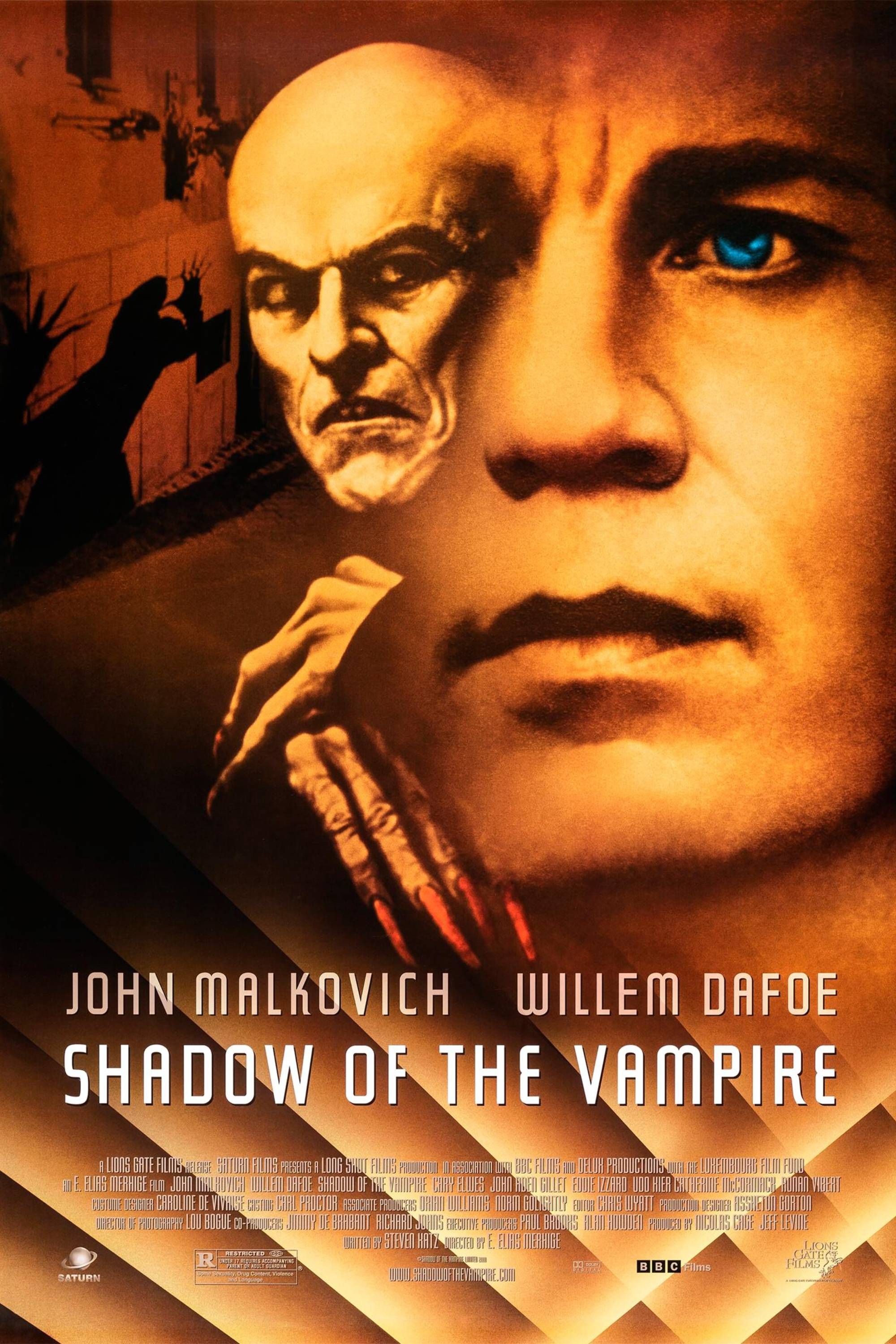 Shadow Of The Vampire (2000) - Poster - John Malkovich & Willem Dafoe