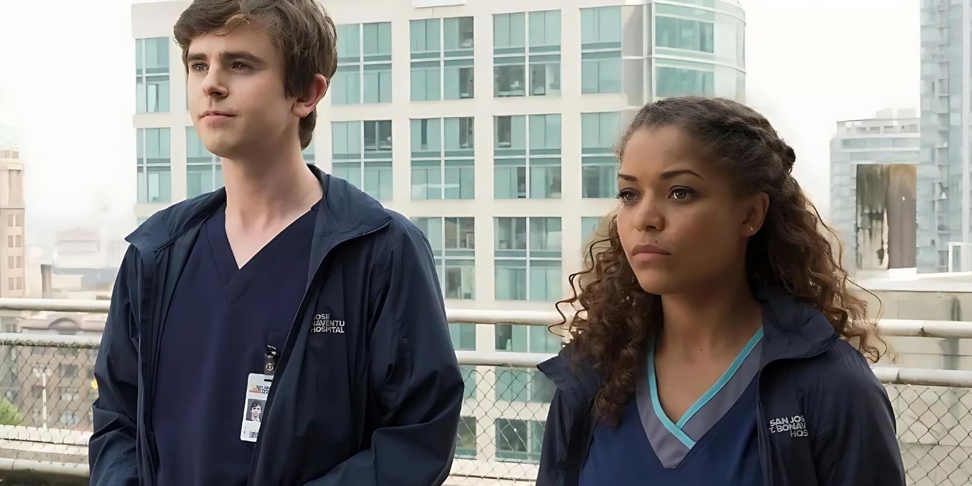 Shaun Murphy and Claire Browne looking serious in The Good Doctor