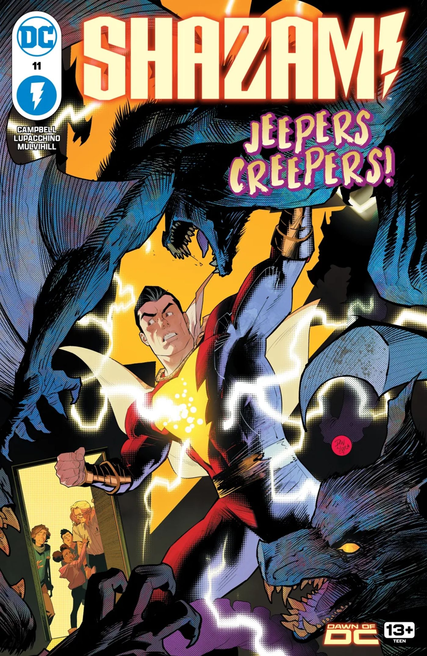 Shazam 11 Cover Fighting Jeepers DC