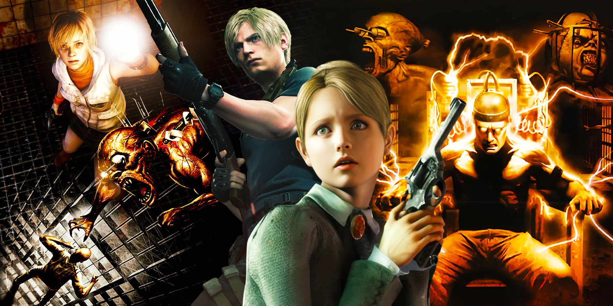 Characters from Silent Hill 3, Resident Evil 4, Rule of Rose, and The Suffering.