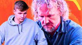 Sister Wives Kody brown and garrison brown looking sad