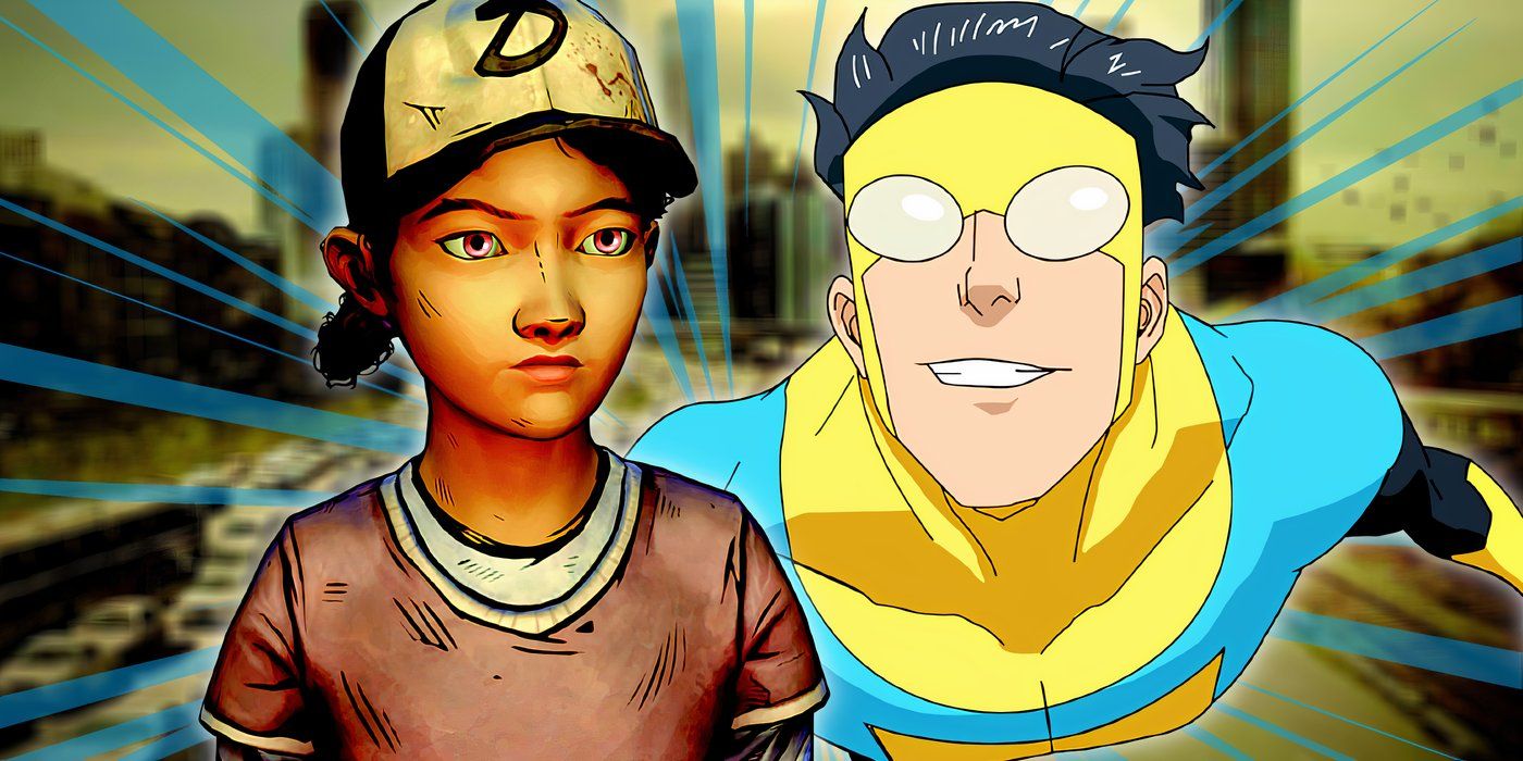 The Walking Dead's Clementine and Invincible's Mark are next to each other.