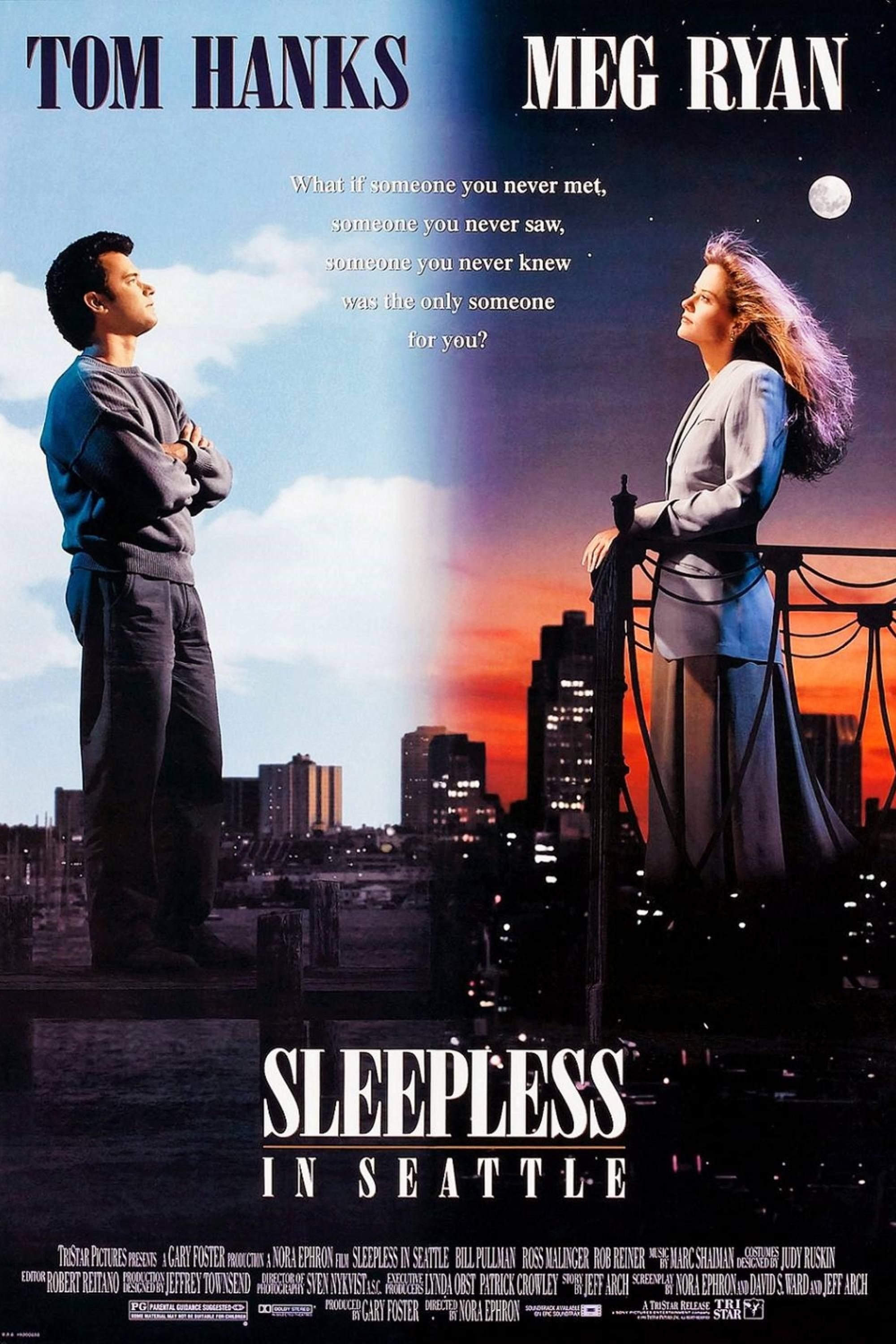 Sleepless In Seattle (1993) - Poster - Tom Hanks & Meg Ryan