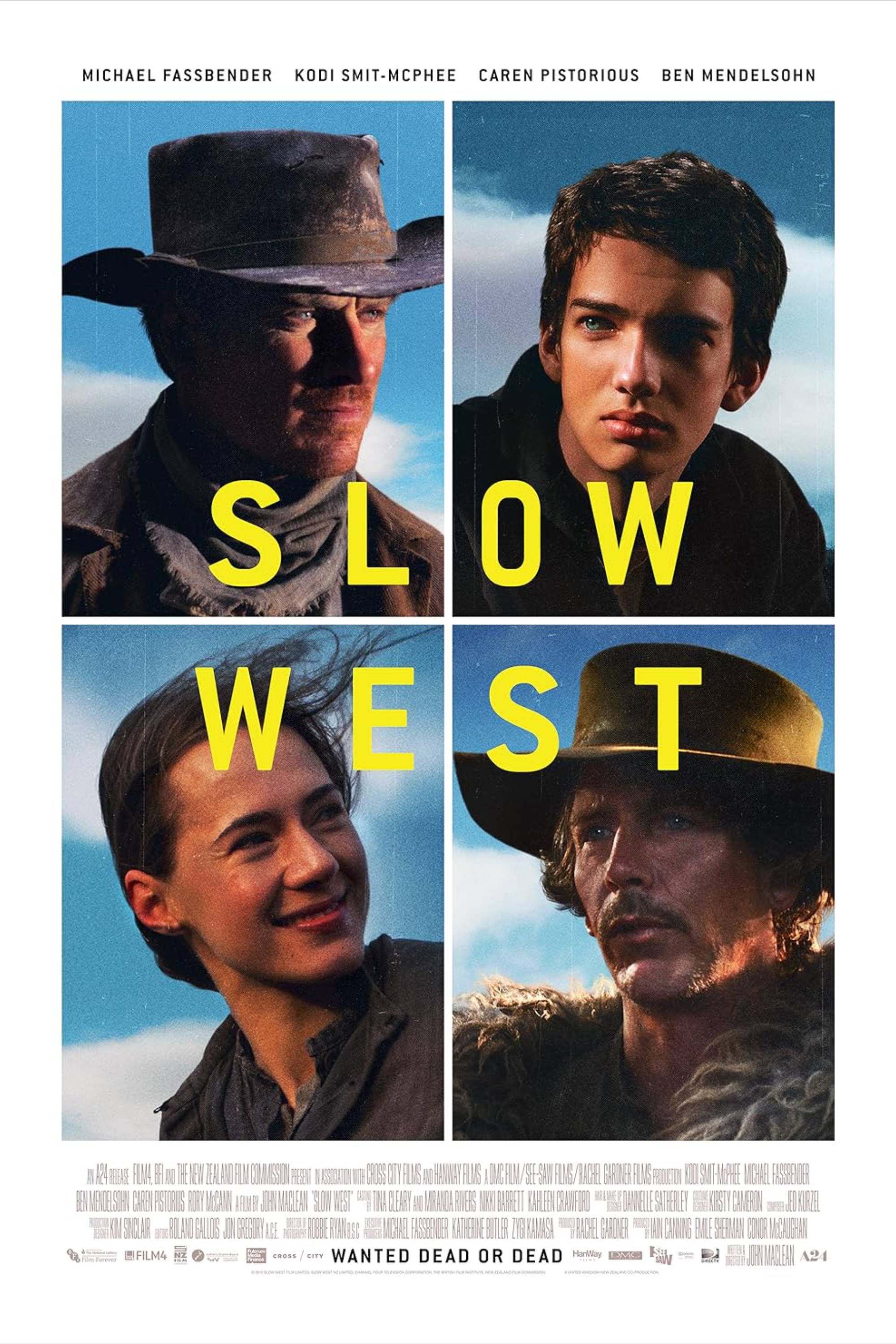 Slow West (2015) - Poster - Michael Fassbender & Kodi Smit-Mcphee & Caren Pistorious & Ben Mendelsohn