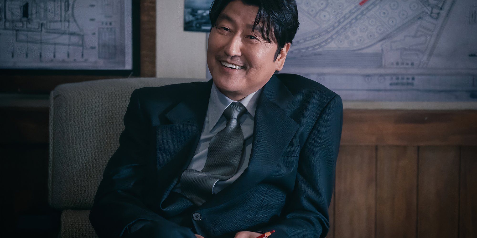 Song Kangho sorrindo em Tio Samsik