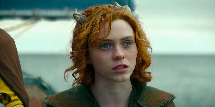 Sophia Lillis expressing grave concern in a scene from Dungeons and Dragons Honor Among Thieves