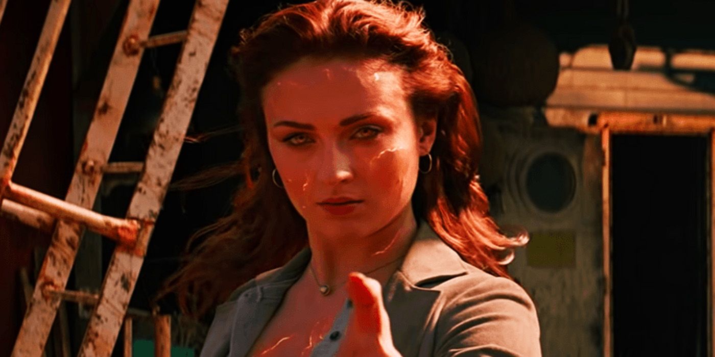 Jean Grey de Sophie Turner usando poder em Dark Phoenix