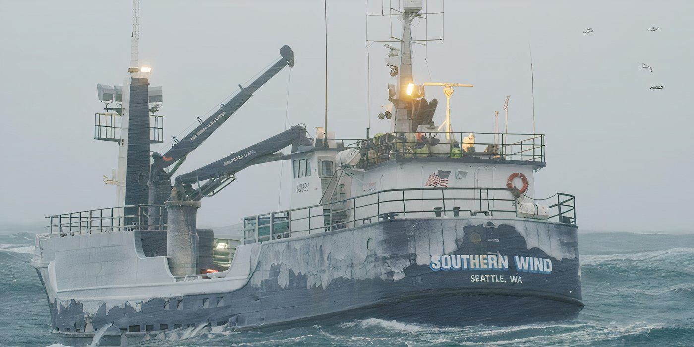 Southern Wind sailing through choppy seas in Deadliest Catch.