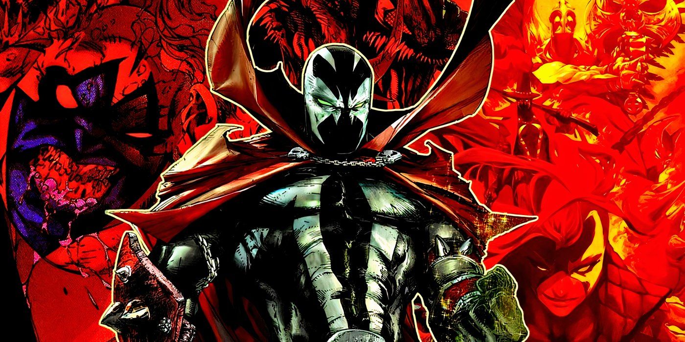 Spawn with the Violator and other characters behind him.