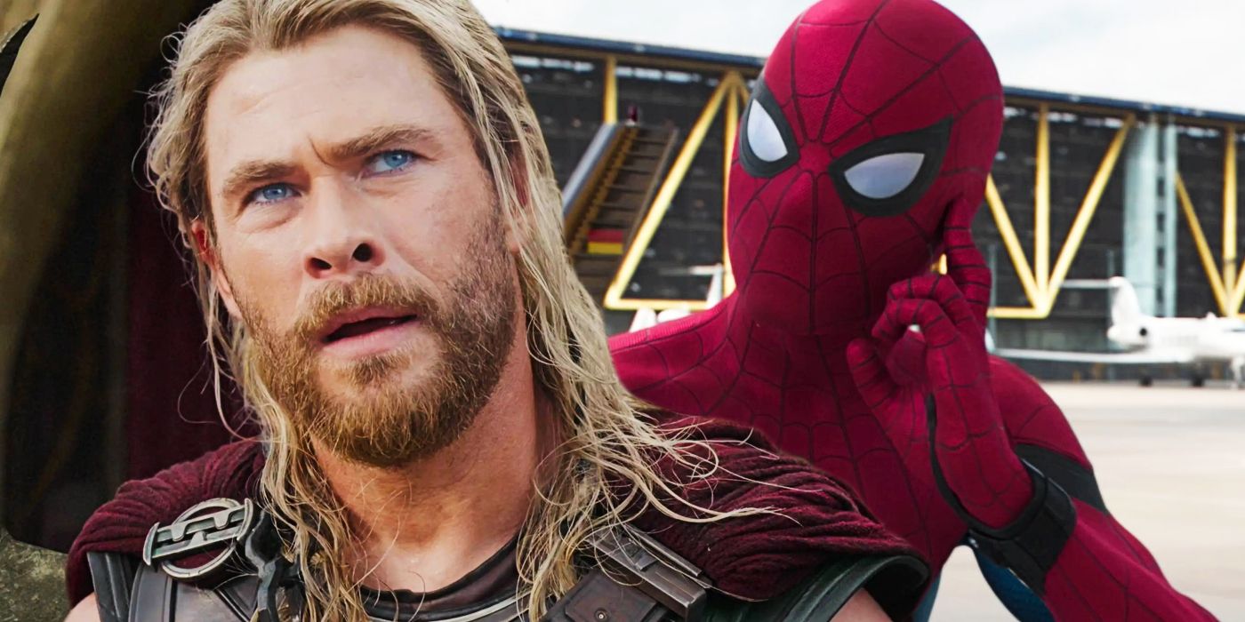 Split image of Thor in Ragnarok and Spider-Man in Civil War