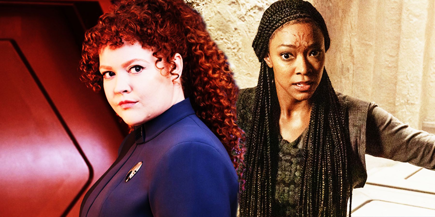 Mary Wiseman and Sonequa Martin-Green as Tilly and Burnham in Star Trek: Discovery season 5