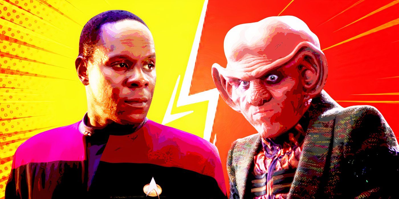 Commander Sisko and Quark from Star Trek: DS9