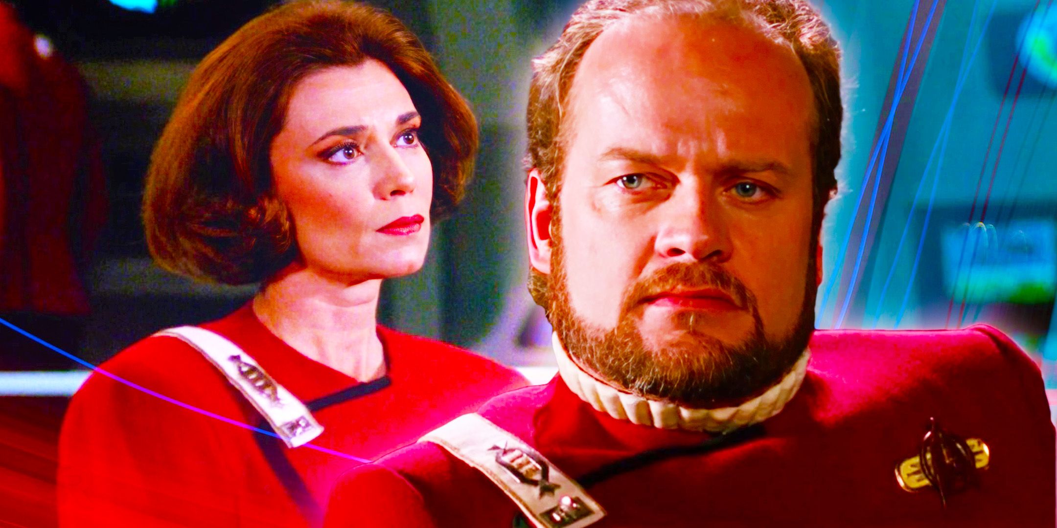 Captain Morgan Bateson & Rachel Garrett from Star Trek TNG