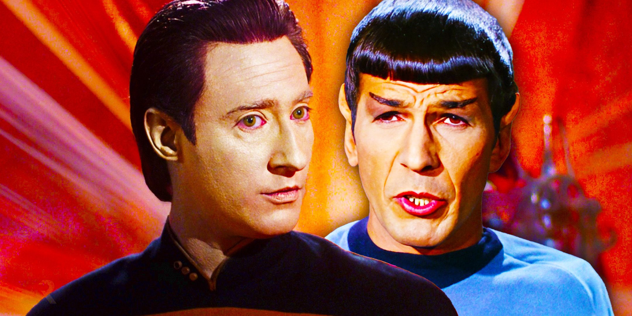 Data from Star Trek TNG & Spock from TOS