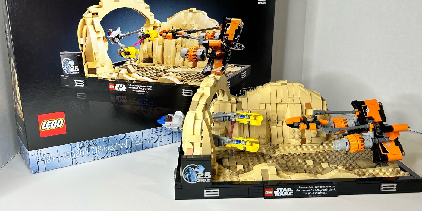 "Feel, Don't Think"- LEGO's New Mos Espa Podrace Diorama Brings High-Speed Action To Your Shelf (Review)