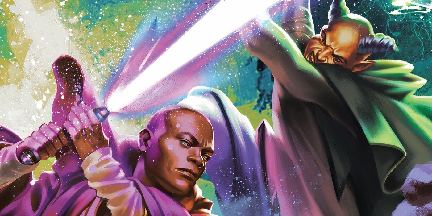 O Sudário contra Mace Windu em Star Wars.