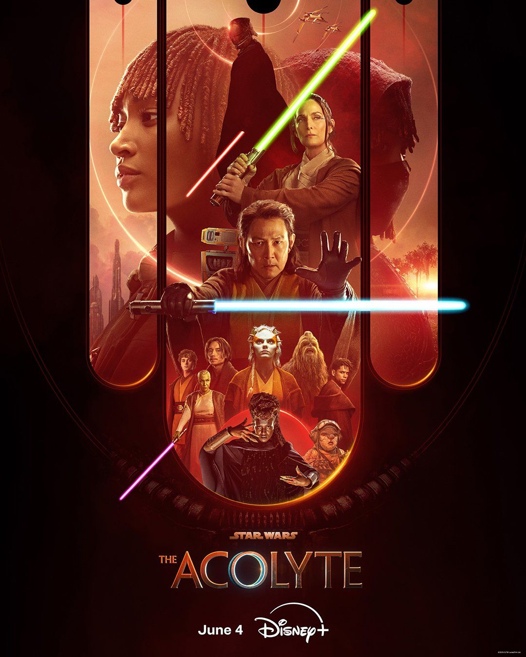 New Star Wars: The Acolyte Poster Features A New Sith Lord, Jedi ...