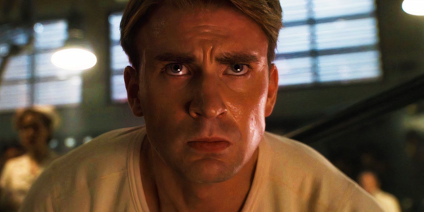 Steve Rogers grieving Abraham Erskine in Captain America The First Avenger