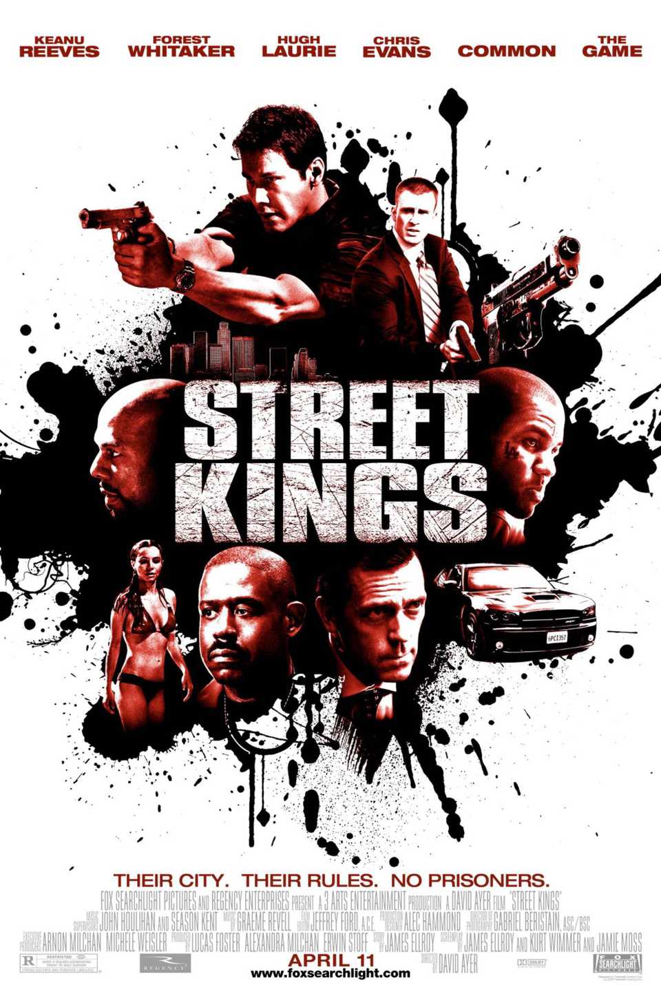 Street Kings (2008) - Poster - Keanu Reeves, Robert Witaker, High Laurie, Chris Evans & The Game