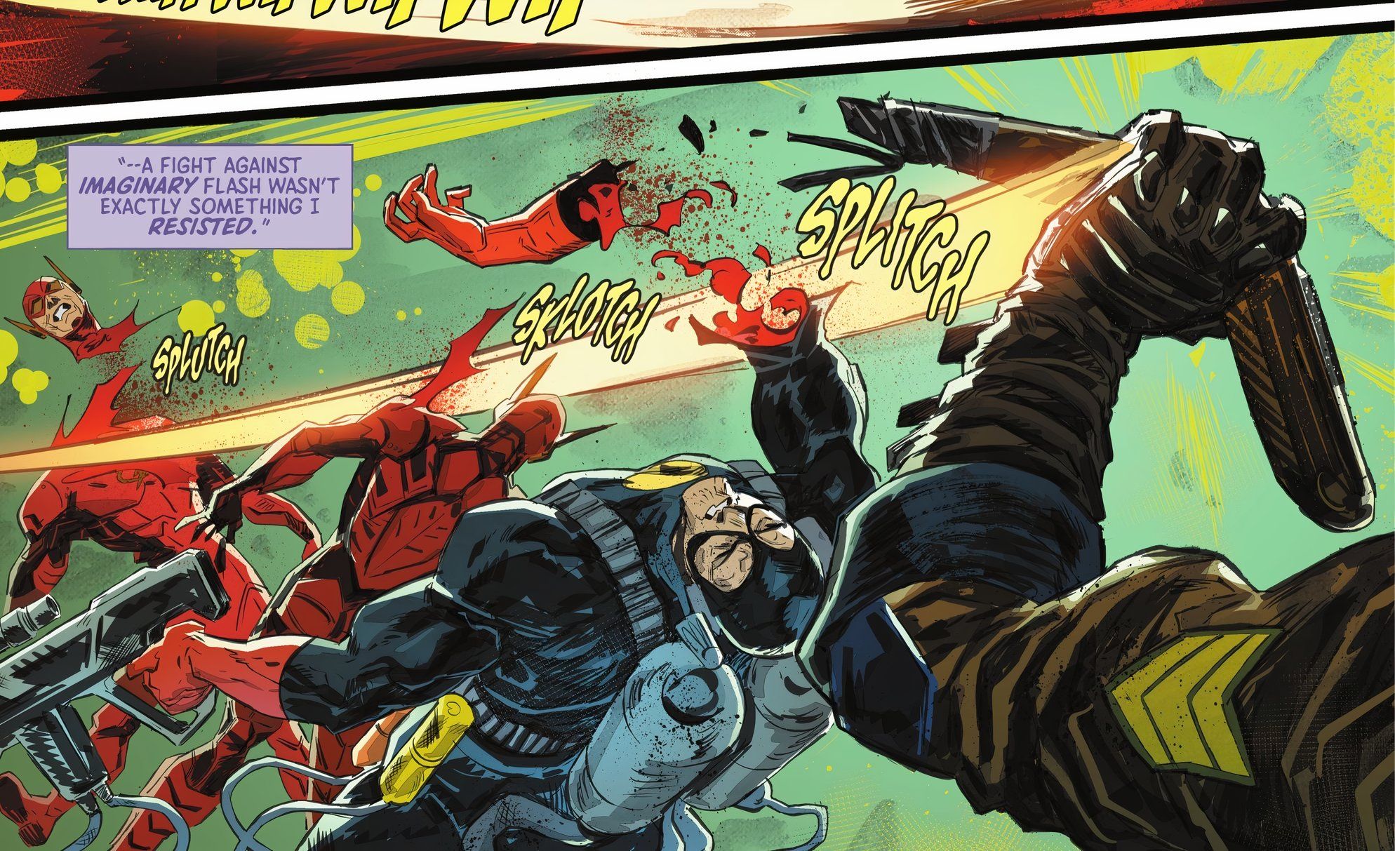 Suicide Squad Kill Arkham Asylum #4 featuring Captain Boomerang Flash and Condiment King